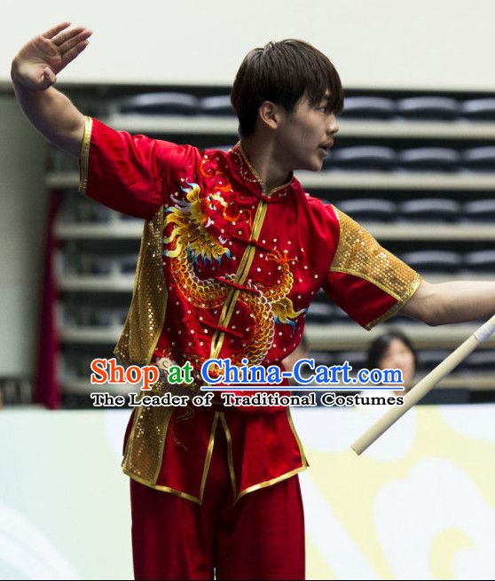 Top Wushu Competition Suits Southern Fist Tourament Qigong Kung Fu Training Karate Clothes Shaolin Outfit Martial Arts Uniform for Men Women Girls Boys Kids Adults