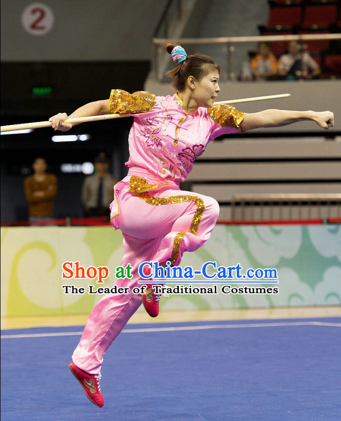 Top Wushu Competition Suits Southern Fist Tourament Qigong Kung Fu Training Karate Clothes Shaolin Outfit Martial Arts Uniform for Men Women Girls Boys Kids Adults