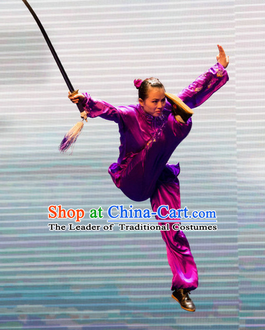 Traditional Tai Chi Kungfu Master Martial Arts Wushu Uniform Kung Fu Outfit for Men Women Boys Girls Kids