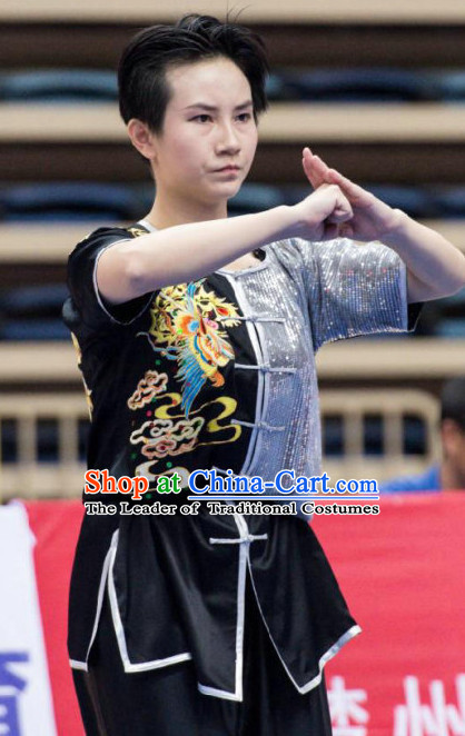 Top Kungfu Master Martial Arts Wushu Uniform Kung Fu Outfit for Men Women Boys Girls Kids