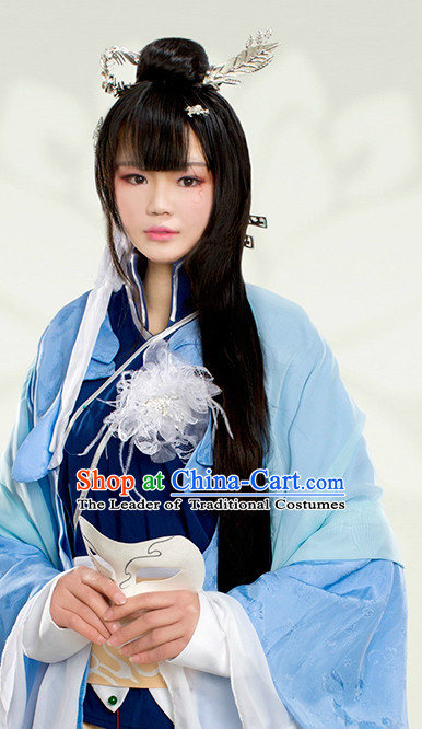 Chinese Costume Ancient China Dress Classic Garment Suits Swordswoman Superheroine Cosplay Clothes Clothing Complete Set for Women