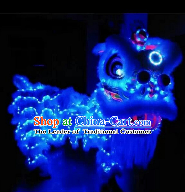 Top LED Lights Lion Dance Costumes Complete Set