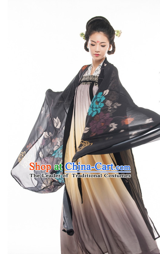 Chinese Costume Ancient Chinese Costumes Japanese Korean Asian Fashion Tang Dynasty Han Fu Suits Outfits Garment Dress Clothes for Women