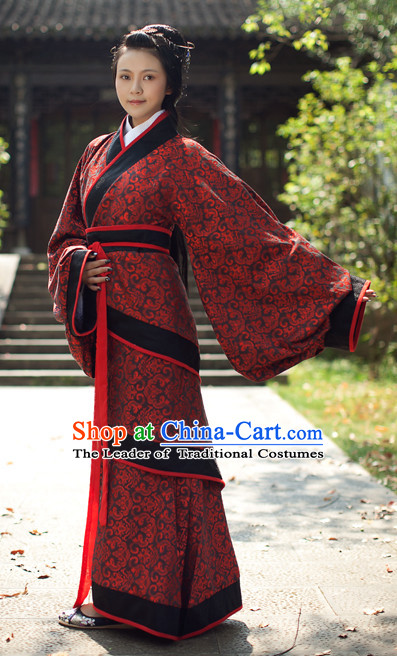 Chinese Costume Ancient Chinese Costumes Han Fu Suits Outfits Garment Dress Clothes for Women