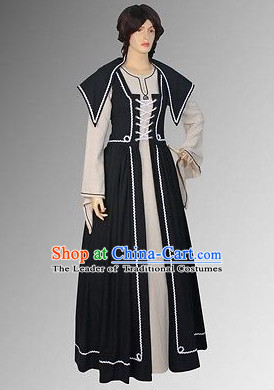 Traditional Medieval Costume Renaissance Costumes Historic Farmer Clothing Complete Set