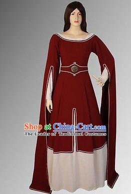 Traditional Medieval Costume Renaissance Costumes Historic Dresses Complete Set for Women