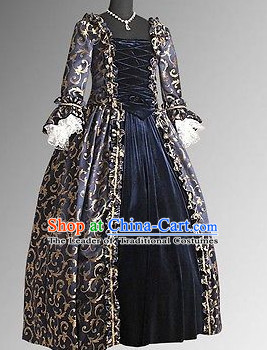 Traditional British National Costume Medieval Costume Renaissance Costumes Historic Queen Clothes Complete Set