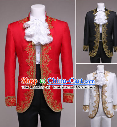 Traditional European Palace General Uniform British National Costumes Complete Set for Men and Boys