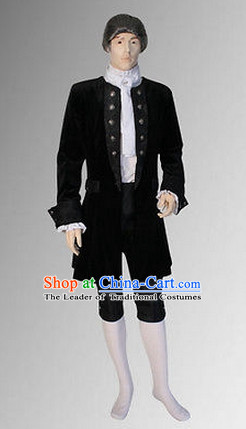 Ancient Baroque Period Clothing Suit Historic Costume Complete Set for Men