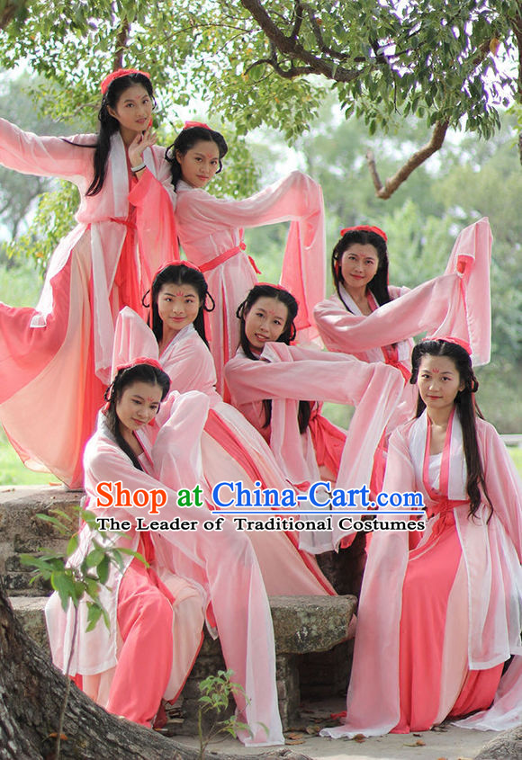 Long Sleeve Asian Classic Dance Costumes for Women