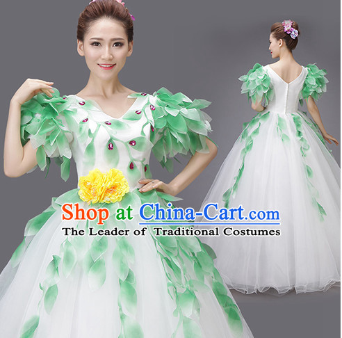 Asian Chinese Evening Dress Festival Performance Costume Fan Dancing Costumes Uniform Outfits Stage Opening Parade Competition Dancewear Complete Set