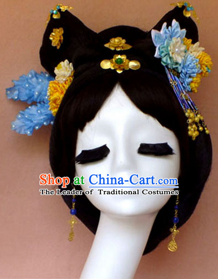 Chinese Empress Princess Queen Hair Accessories Hair Jewelry Fascinators Headbands Hair Clips Bands Bridal Comb Pieces Barrettes
