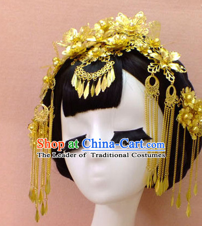 Chinese Empress Princess Queen Hair Accessories Hair Jewelry Fascinators Headbands Hair Clips Bands Bridal Comb Pieces Barrettes