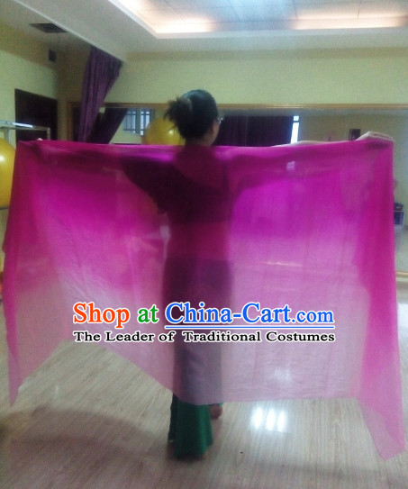 2.5 Meters Long Color Change Belly Dance Scarves of Silk