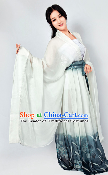 Chinese Classical Han Dynasty Clothing and Hair Jewelry Complete Set for Women