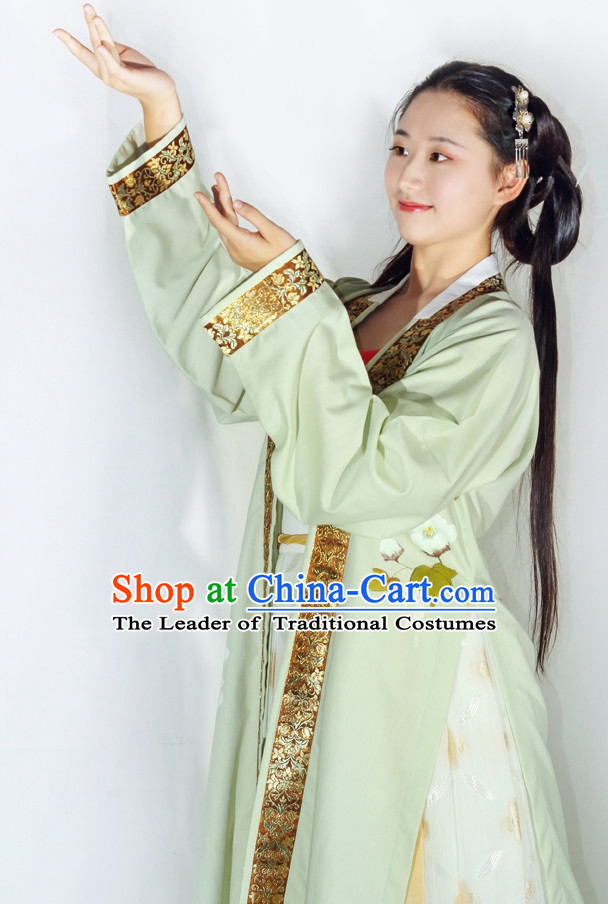 Chinese Classical Song Dynasty Clothing Complete Set for Women