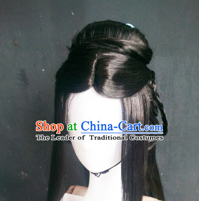 Ancient Chinese Fairy Queen Wigs Toupee Wigs Human Hair Wig Hair Extensions Sisters Weave Cosplay Wigs Lace