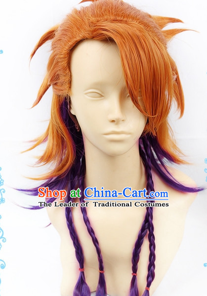 Ancient Asian Korean Japanese Chinese Wigs Toupee Wig  Hair Wig Hair Extensions Sisters Weave Cosplay Wigs Lace