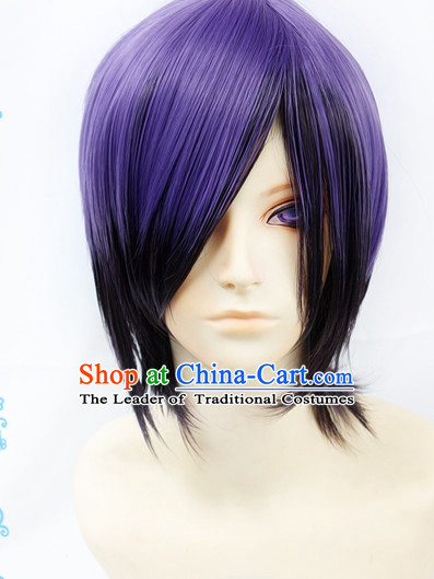 Ancient Asian Korean Japanese Chinese Style Male Wigs Toupee Wig  Hair Wig Hair Extensions Sisters Weave Cosplay Wigs Lace for Men