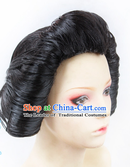 Ancient Asian Korean Japanese Chinese Wigs Toupee Wig  Hair Wig Hair Extensions Sisters Weave Cosplay Wigs Lace