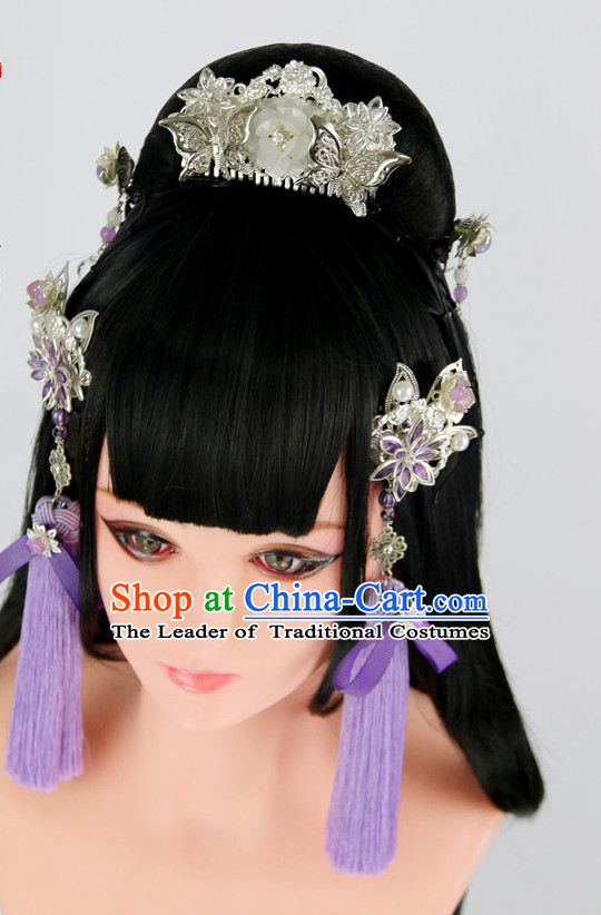 Ancient Chinese Wigs Toupee Wigs Human Hair Wigs Haircuts for Women Hair Extensions Sisters Weave Cosplay Wigs Lace Hair Pieces and Accessories for Women