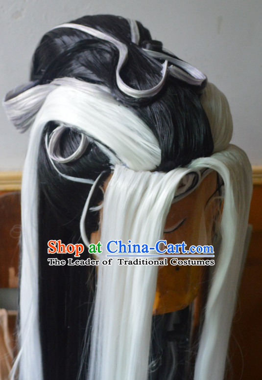 Ancient Chinese Long Wigs for Men Male Wigs Afro Wigs Hair Extensions Cheap Chinese Wigs Toupee Milky Way Hair Full Lace Brazilian Front Wig Weave online