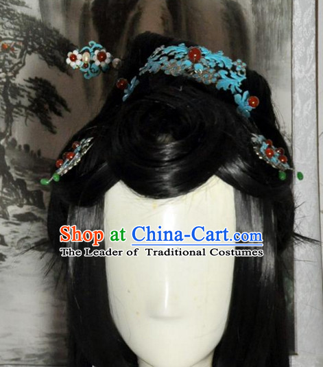 Chinese Long Wig Hair Extensions Wigs Toupee Full Lace Front Wigs Weave Pieces Real