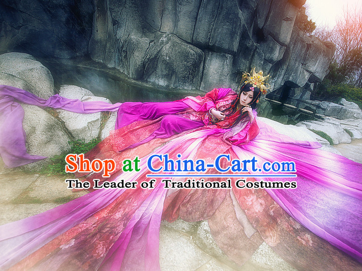 Chinese Ancient Costumes Japanese Korean Asian Costume Wholesale Clothing Han Fu Dress Adults Cosplay for Women