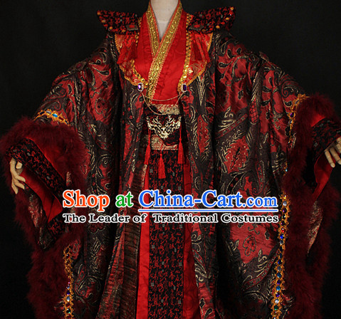 Chinese Ancient Emperor Costumes Japanese Korean Asian King Costume Wholesale Clothing Garment Dress Adults Cosplay for Men