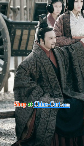 China Ancient King Costumes and Hat