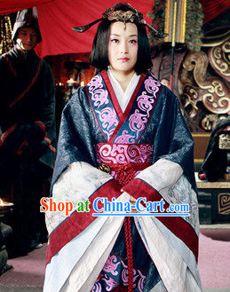 China Ancient Princess Han Fu Dresses and Hair Accessories