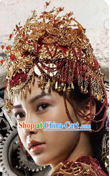 Ancient Chinese Wedding Phoenix Crowns for Brides