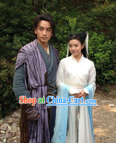 Yang Guo and Xiao Long Nv Asian Clothing 2 Sets