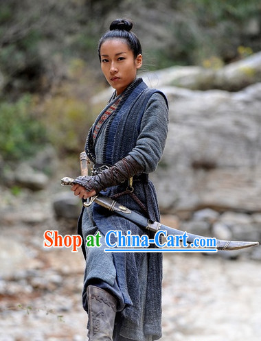 Chinese Classic Swordsman Adult Costumes Complete Set