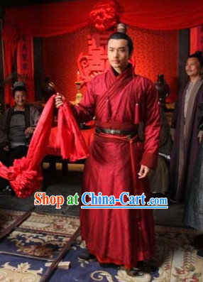 Ancient Chinese Wedding Bridegroom Dresses Movie Costumes for Men