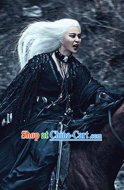 Ancient Chinese White Witch Legend Costumes from Movies