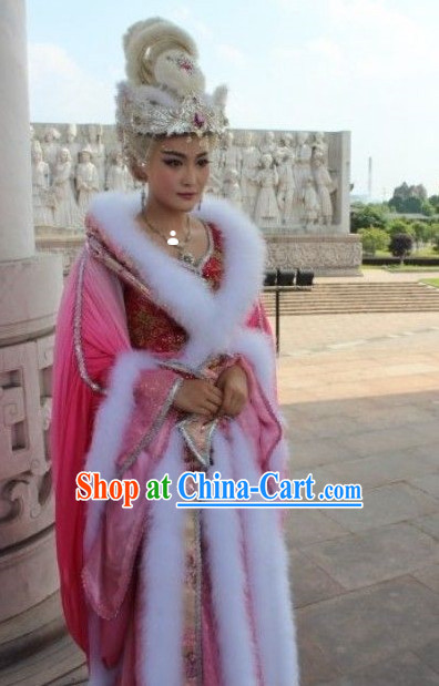 Ancient Chinese Shang Dynasty Costume Fox Spirit Movies Costumes and Hair Accessories