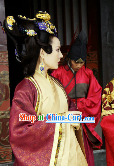 Chinese Tang Empress  Wig and Hair Accessory