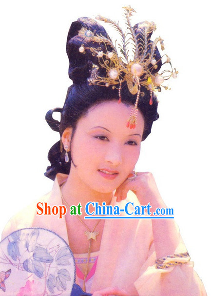Chinese Classic Wang Xifeng Dream of Red Chamber Phoenix Coronet Film Accessories