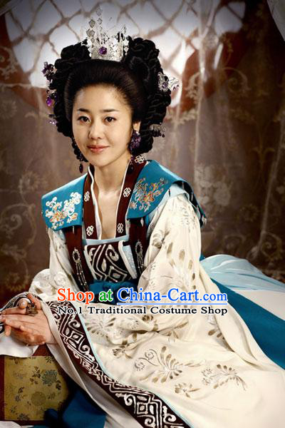 Traditional Korean Princess Clothing Costumes  and Hair Accessories Complete Set