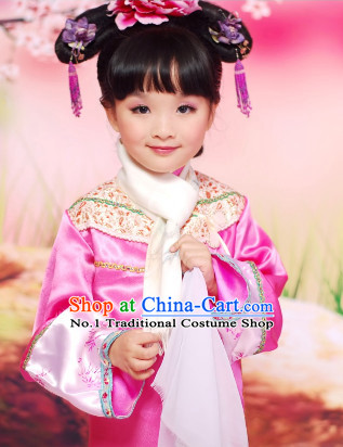 Chinese Qing Princess Costumes for Kids