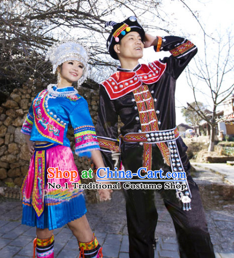 Chinese Miao Couple Dresses