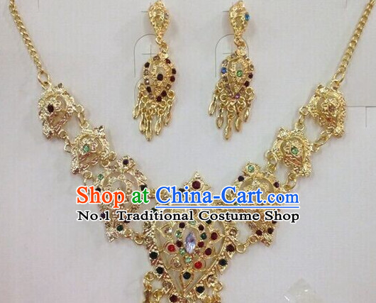 Traditional Thailand Necklace and Earrings for Women