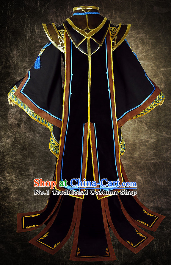 Asian China Emperor Carnival Costumes Full Set for Men