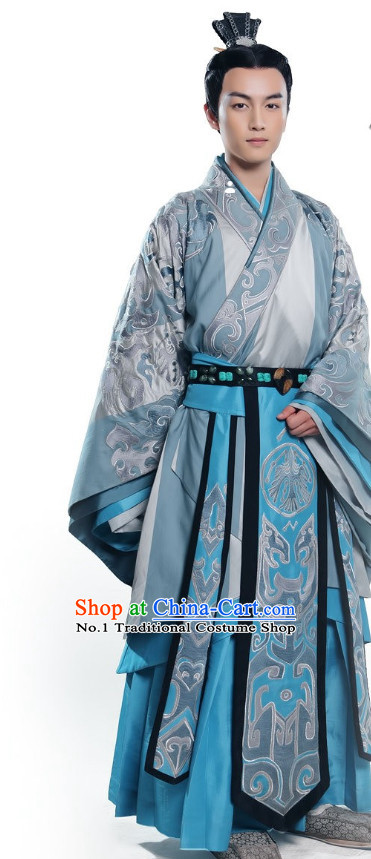 Asian Emperor Hanfu Dress Full Set for Men