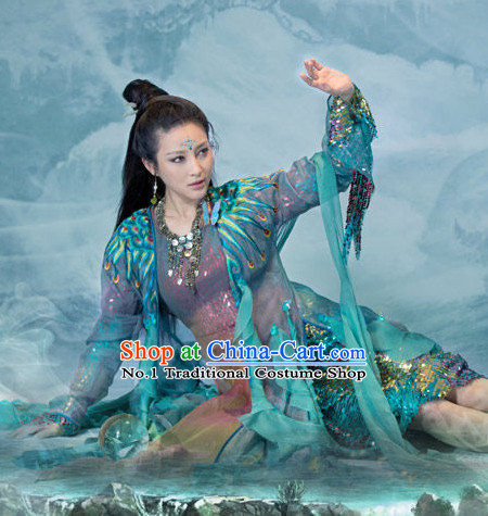 Asian Traditional Carnival Peacock Queen Costumes for Women