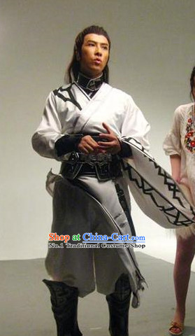 Asian Freedom Fighter White Costumes for Men