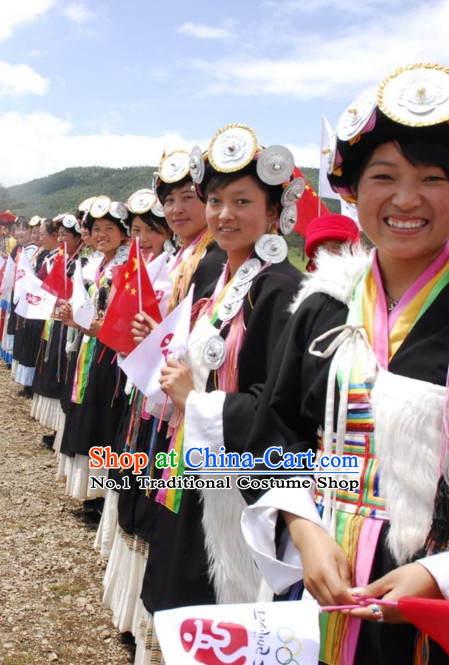 Chinese Minority Group Costume _ Accessories of Naxi