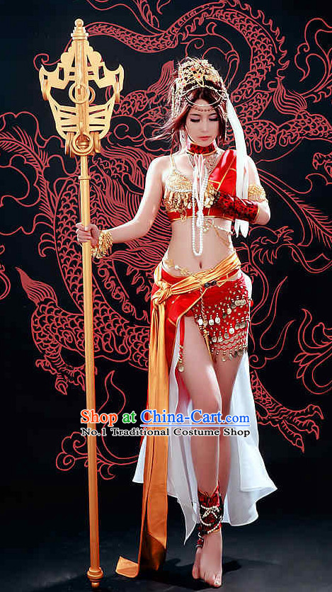 Asian Sexy Fairy Mysterious Lady Costumes and Hair Accessories