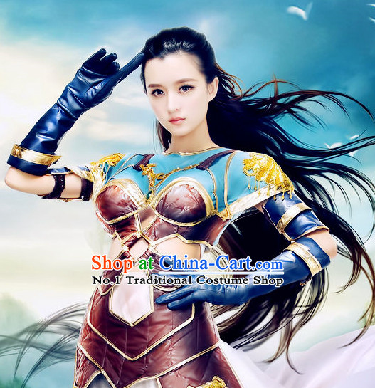 China Sexy Female Fighter Cosplay Costumes Complete Set